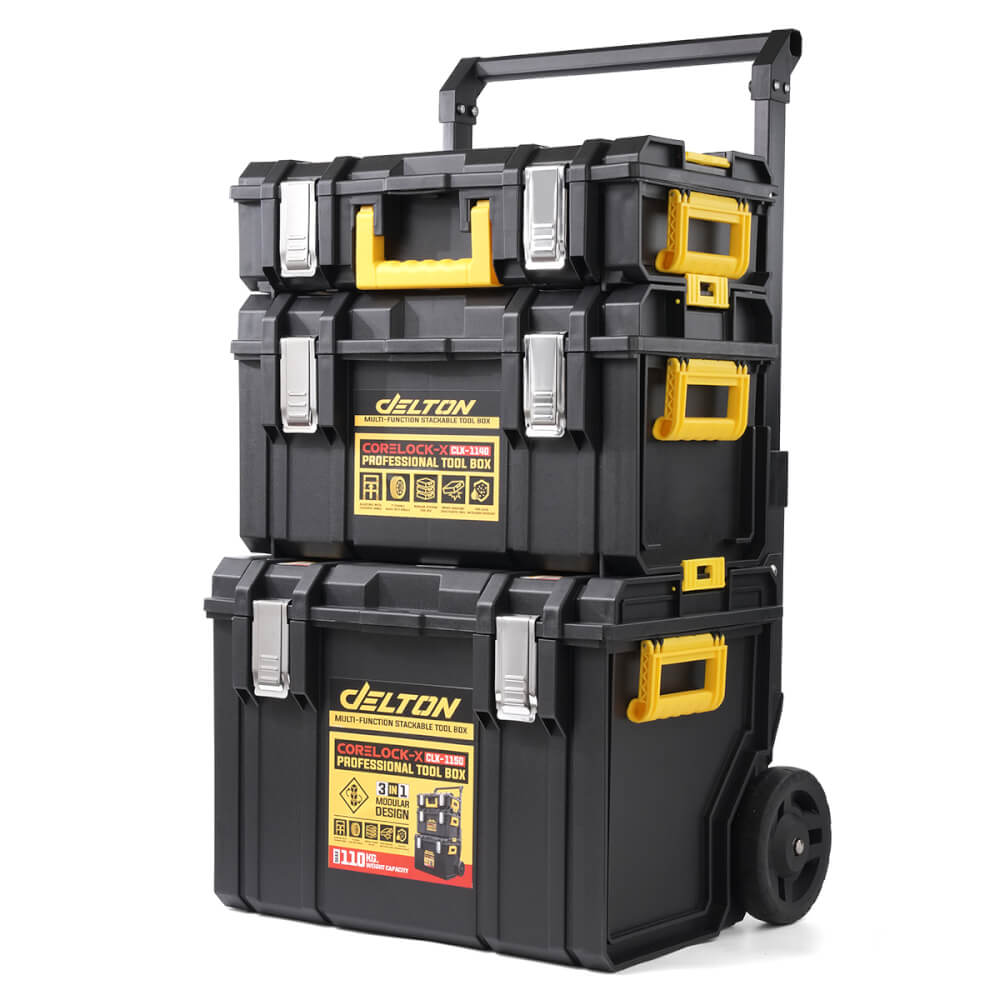 ชุดกล่องเครื่องมือล้อลาก DELTON รุ่น CORELOCK-X (3 กล่อง)